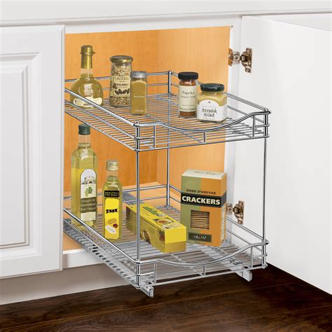 shelf cabinet sliding drawer organizer